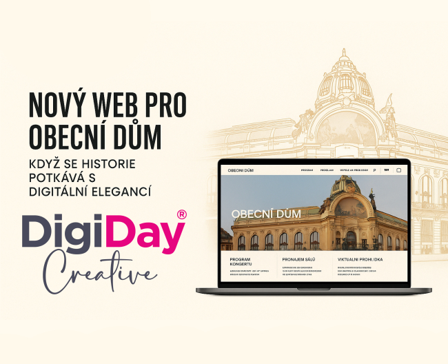 Nový web pro Obecní dům – jednu z nejznámějších secesních staveb v Praze